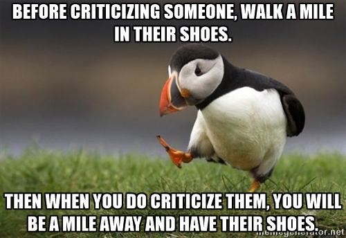 Walk a Mile Criticize